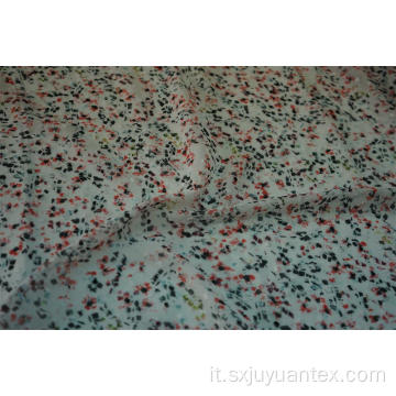 Tessuto chiffon jacquard 100% poliestere Swiss Dot Clip